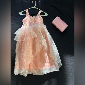 Elegant Pink Girls Princess Dress